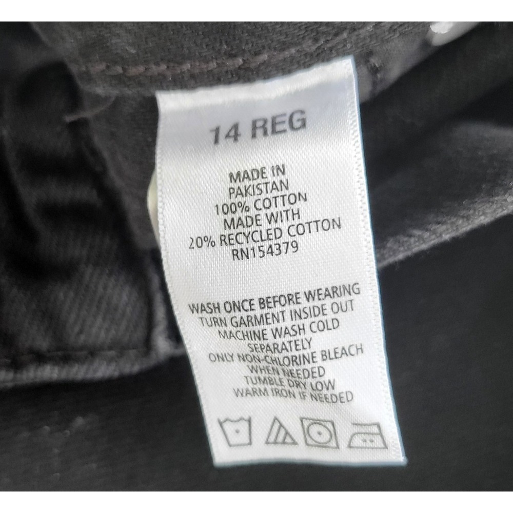 Aeropostale Jeans Womens Baggy Black High Waist Size 14R NEW - Picture 11 of 16